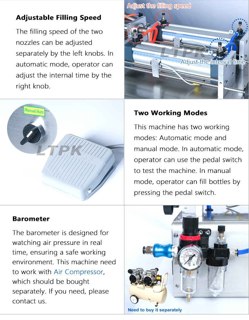 LTPK G2WG 10-100ml custom pharmaceutical syrup yoghurt paste sauce glass bottle filling machine with hopper .jpg