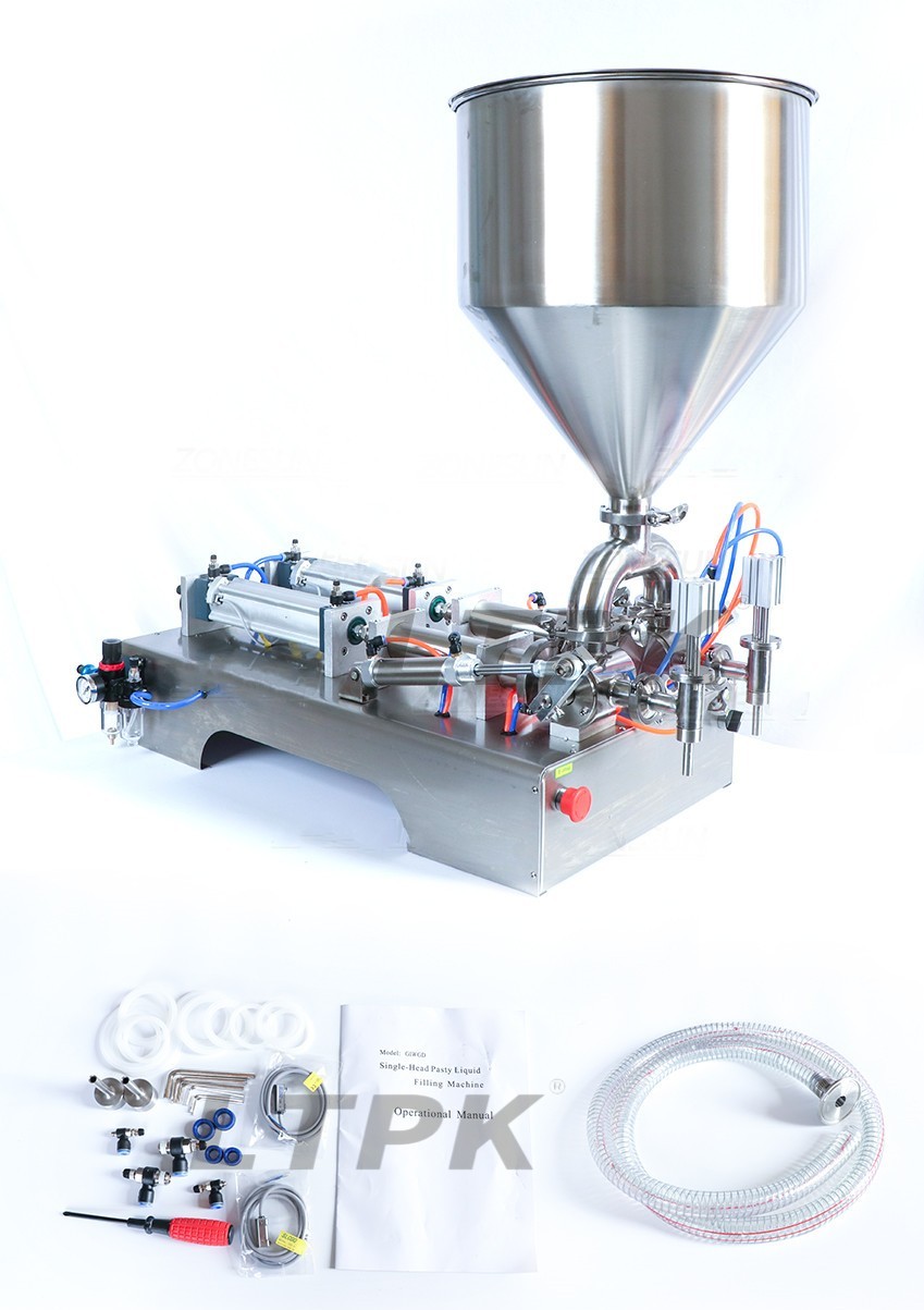 LTPK G2WG 10-100ml custom pharmaceutical syrup yoghurt paste sauce glass bottle filling machine with hopper .jpg