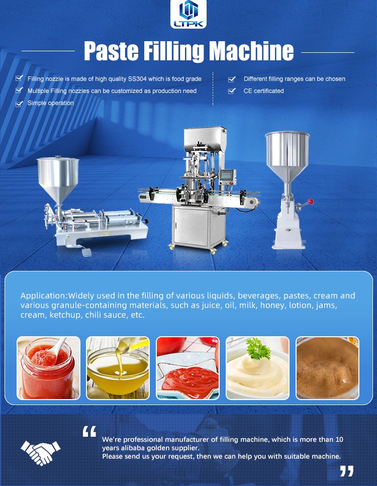 LTPK LT-QZDG2 Automatic Double Head Viscous Liquid Granule Pepper Sauce Thick Sauce Paste Bottle Paste Filling Machine.jpg