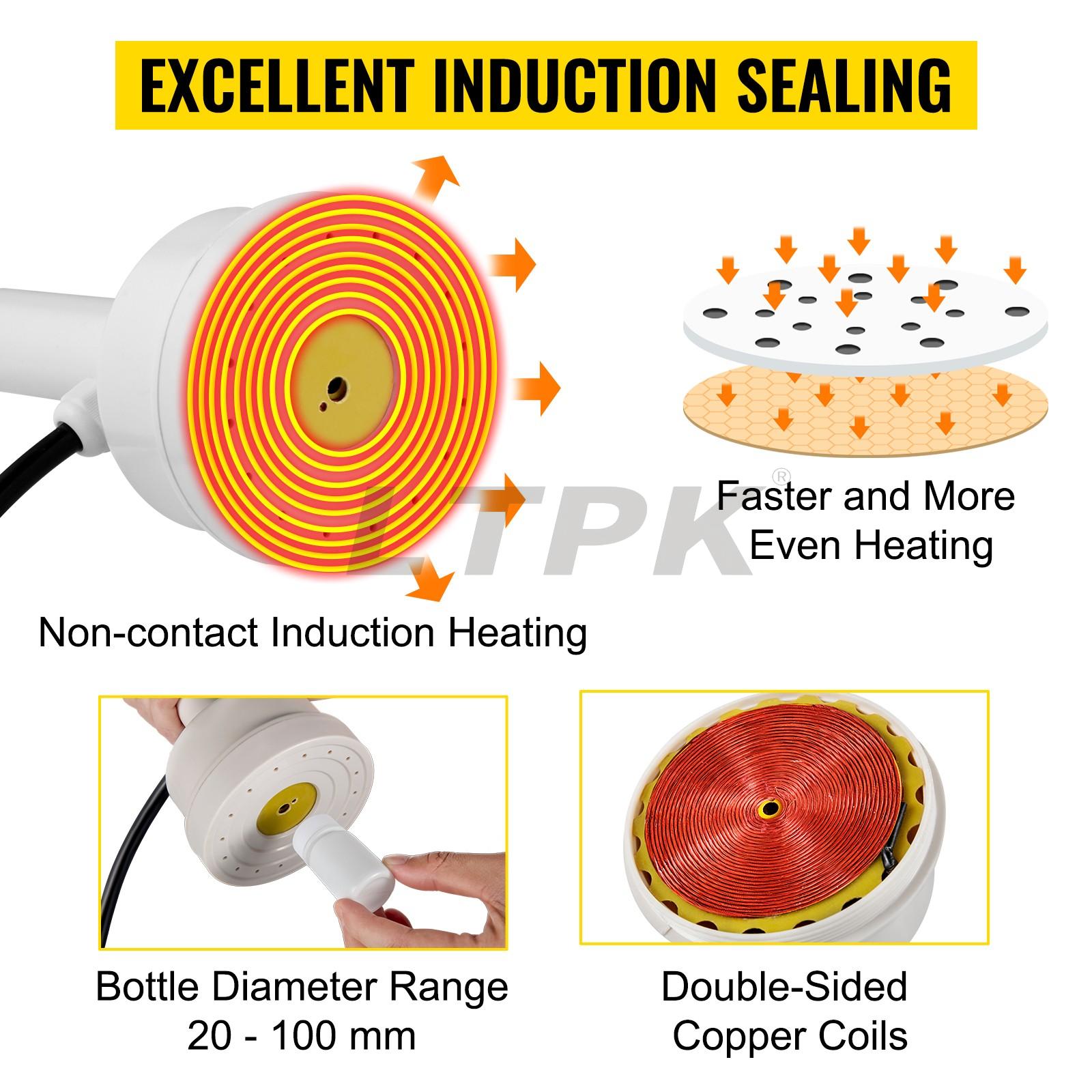 LTPK GLF-500A Induction Sealing Machine 20-100mm Electromagnet 5-20 Pcs/min Auto-count On.jpg