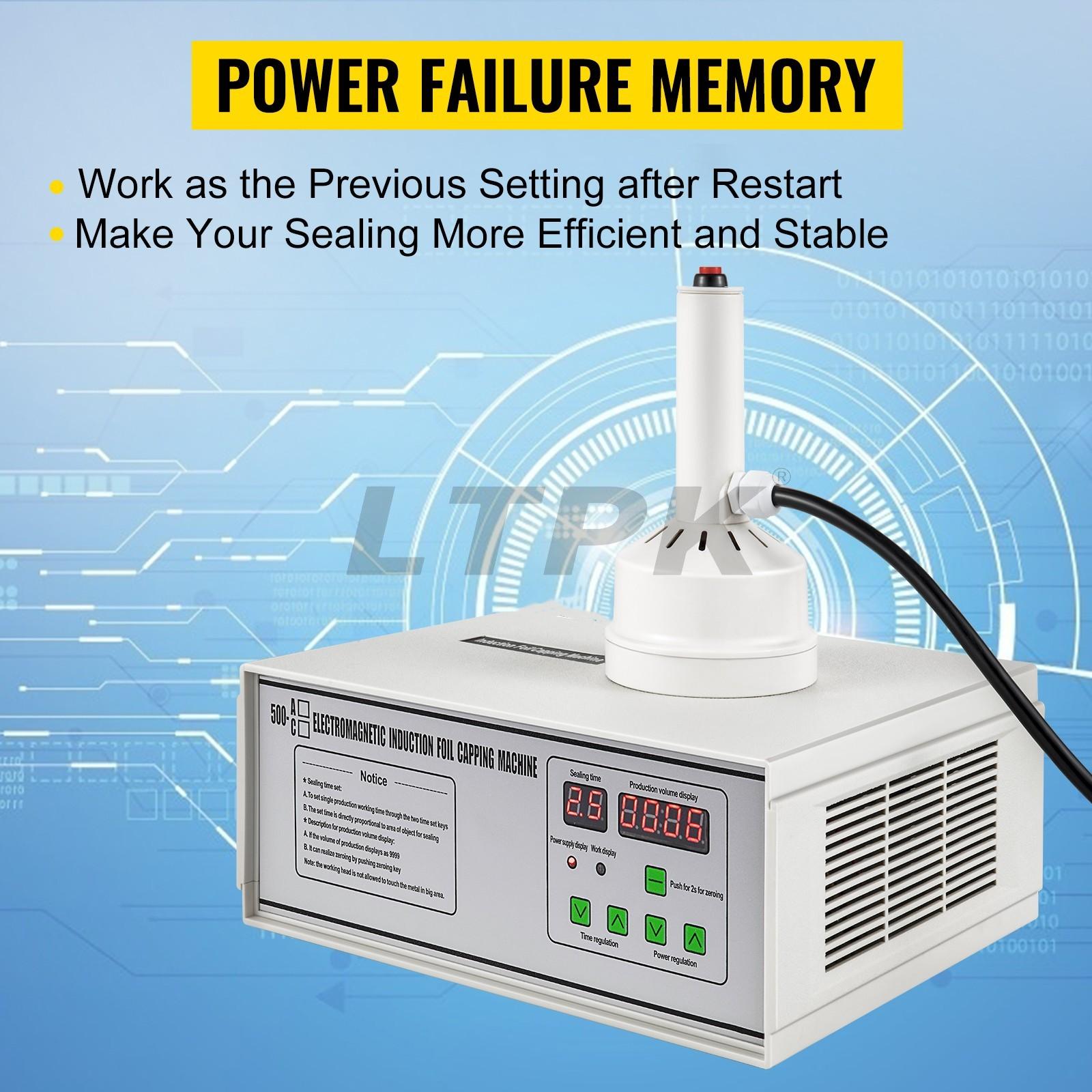 LTPK GLF-500A Induction Sealing Machine 20-100mm Electromagnet 5-20 Pcs/min Auto-count On.jpg