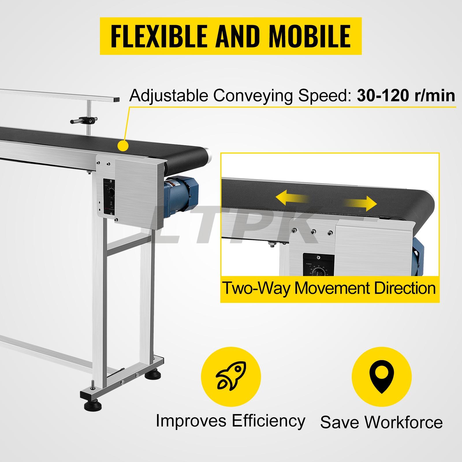 Table Heavy Duty Stainless Steel Motorized Belt Conveyor for Inkjet Coding .jpg