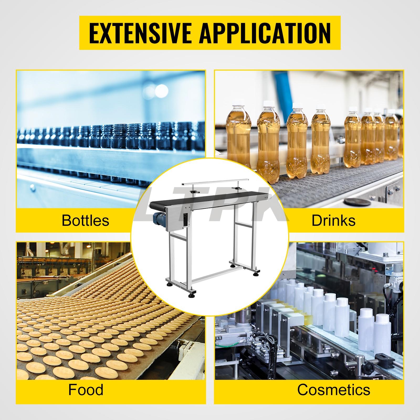 Table Heavy Duty Stainless Steel Motorized Belt Conveyor for Inkjet Coding .jpg