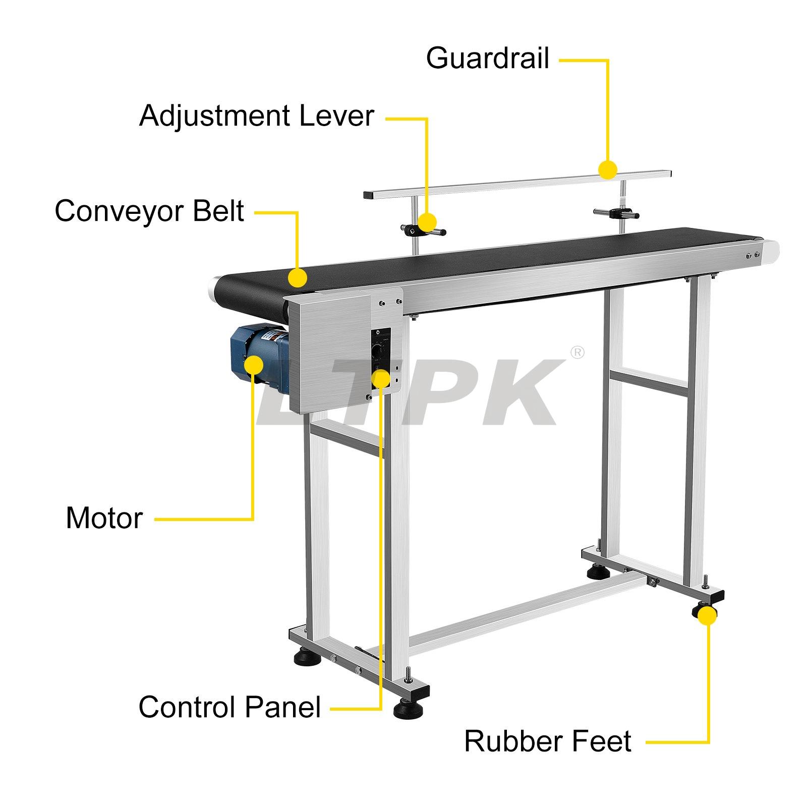 Table Heavy Duty Stainless Steel Motorized Belt Conveyor for Inkjet Coding .jpg