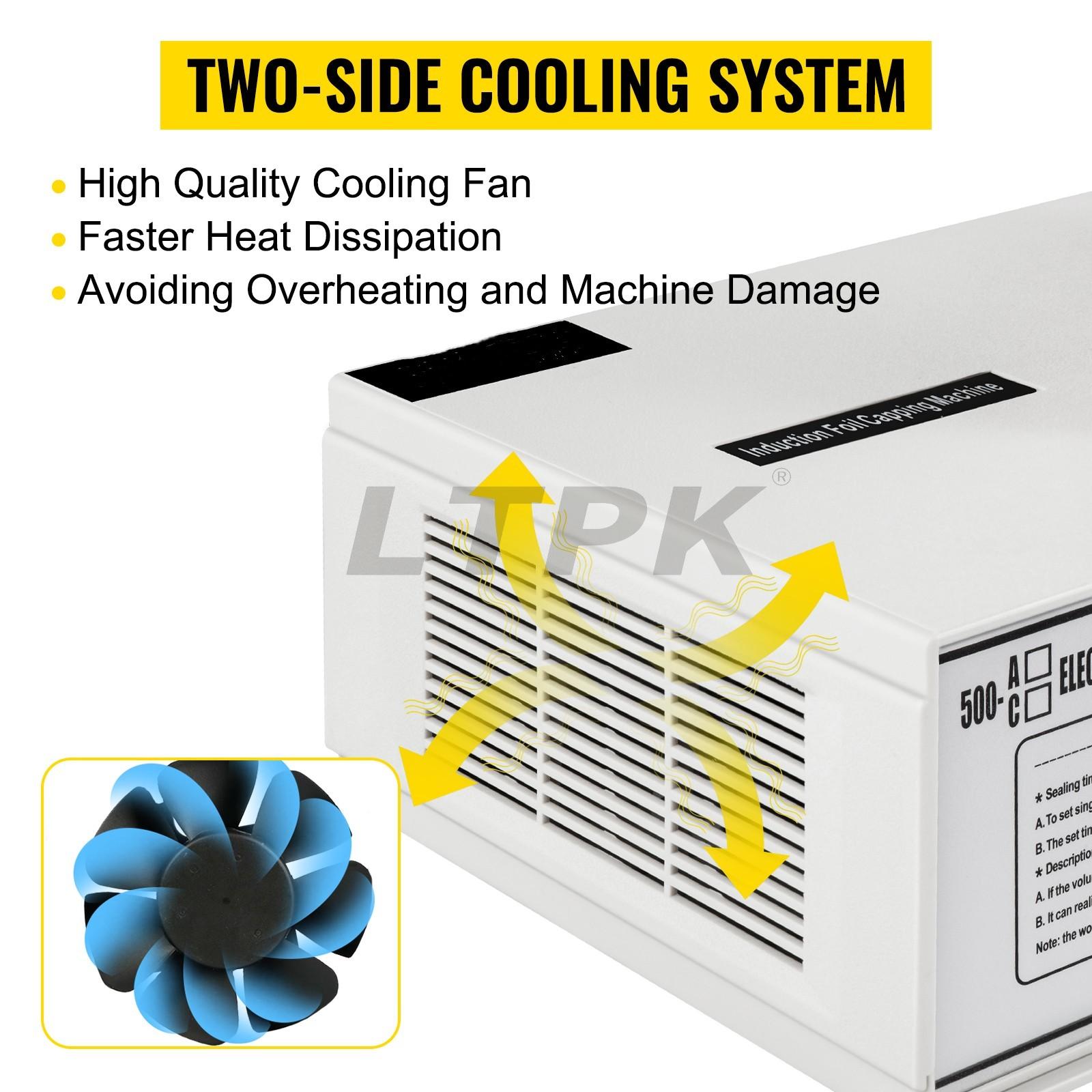 LTPK GLF-500A Induction Sealing Machine 20-100mm Electromagnet 5-20 Pcs/min Auto-count On.jpg