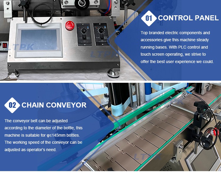 LT-150C Desktop Automatic Round Bottle Labeling Machine With Positioning With Date Printer .jpg