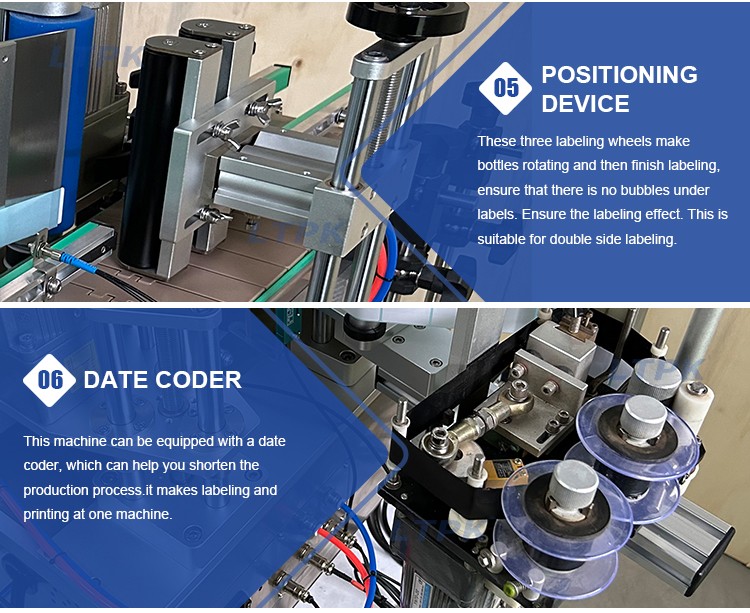 LT-150C Desktop Automatic Round Bottle Labeling Machine With Positioning With Date Printer .jpg