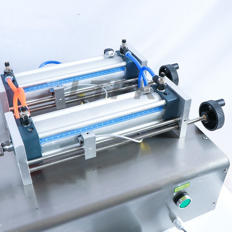 LTPK G2WG Semi automatic 2 nozzles paste filling machine with hopper 