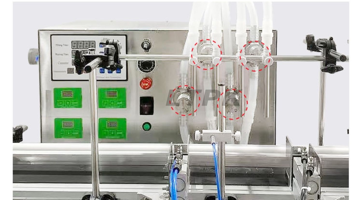 LTPK LT-DMPF4H AUTOMATIC 4 NOZZLES MAGNETIC PUMP LIQUID FILLING MACHINE