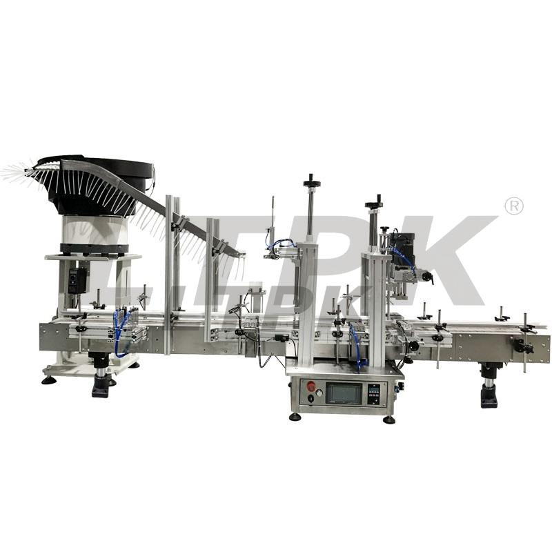 LT-GZL320C Automatic Spray Bottle Chemical Liquid Filling Capping Machine Line With Vibratory Bowl