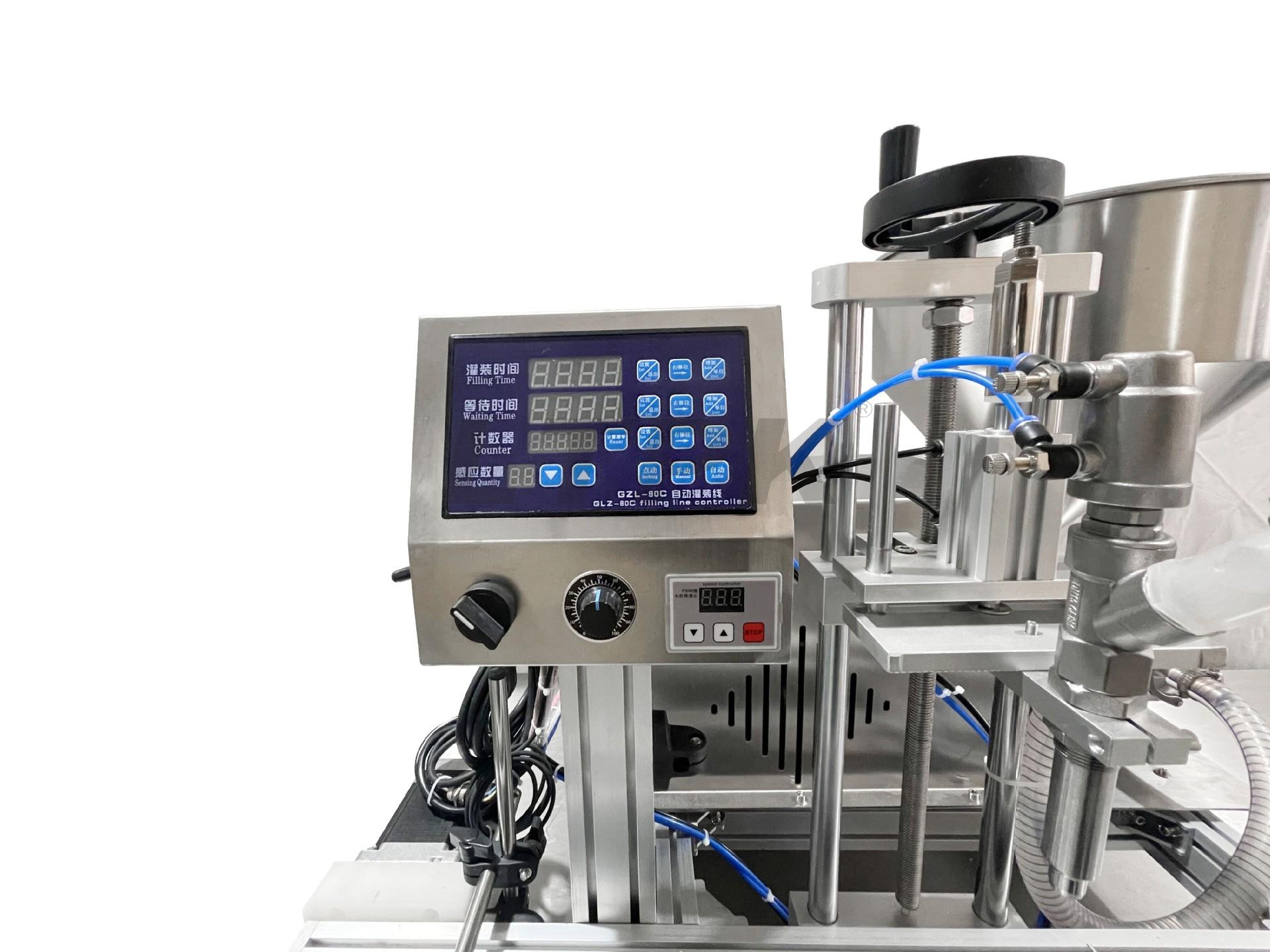 LT-GZL66 Semi Automatic Jam Sauce Cream Paste Food Rotor Pump Filling Machine