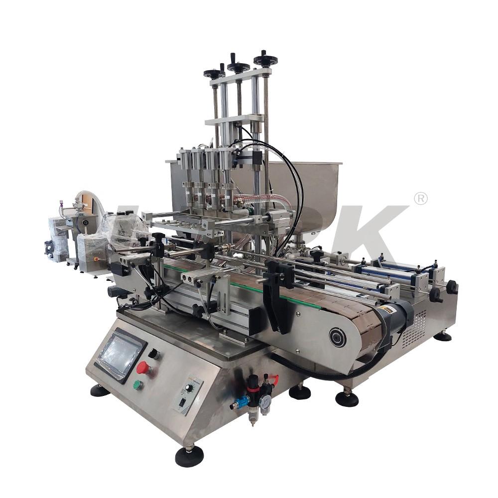LT-MPF4C Desktop 4 Heads Piston Pump Paste Automatic Cheese Penumatic Filling Machine
