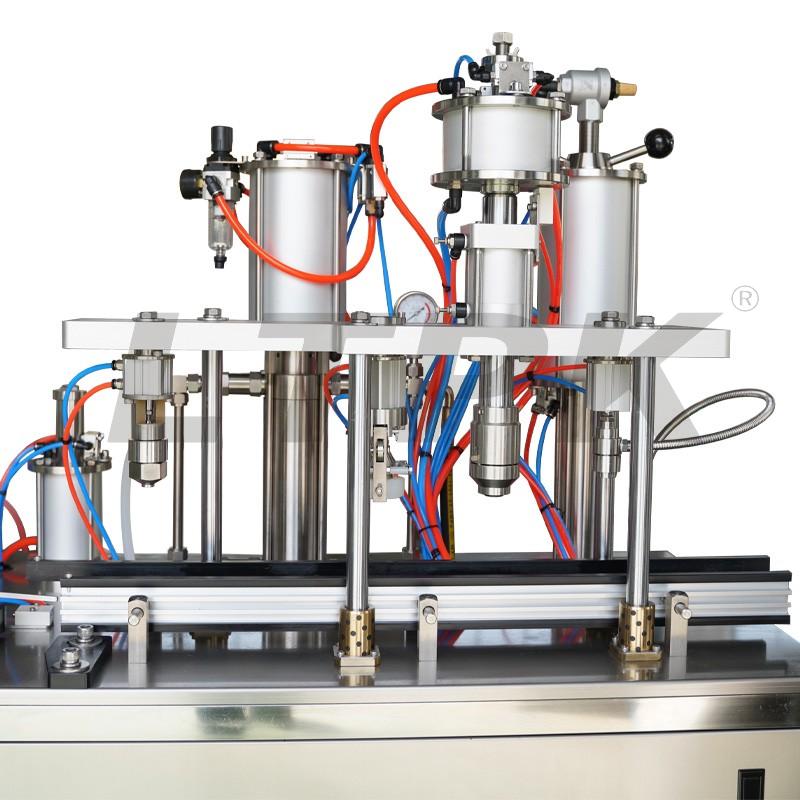 LTPK LT-QGB900E Semi automatic aerosol paint spray can refill filling machine 4 in 1