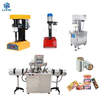 coffee beverage juice soda water beer carbonated soft drink tin can sealing canning machine small