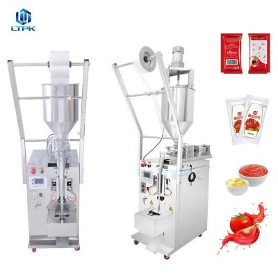 automatic small ketchup tomato paste tomato sauce sachet pouch bag filling packing machine