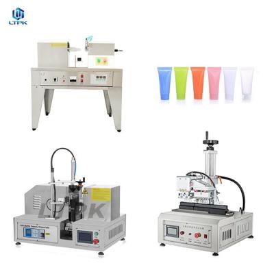 semi automatic manual hand cosmetic cream aluminium plastic tube sealing sealer machine
