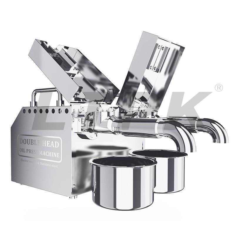 B02 Double head oil press Small stainless steel commercial oil press