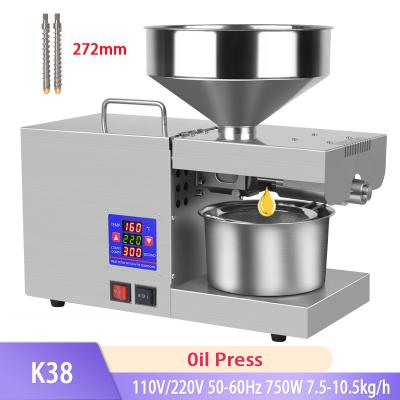 K38 Oil Maker Thermal control Stainless Steel Automatic Home/Commercial peanut Oil Press Machine