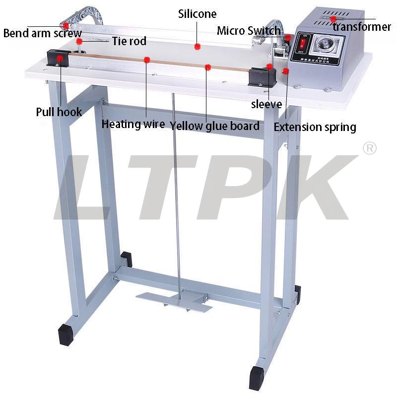 Wholesale Through-type foot sealer food souvenir aluminum foil bag plastic bag sealer