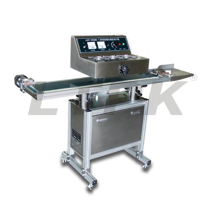 LTPK LGYF-2000BX 20-130mm Automatic Continuous Plastic Bottle Heat Sealing Electromagnetic Induction Sealer Aluminum Foil Film Sealing Machine