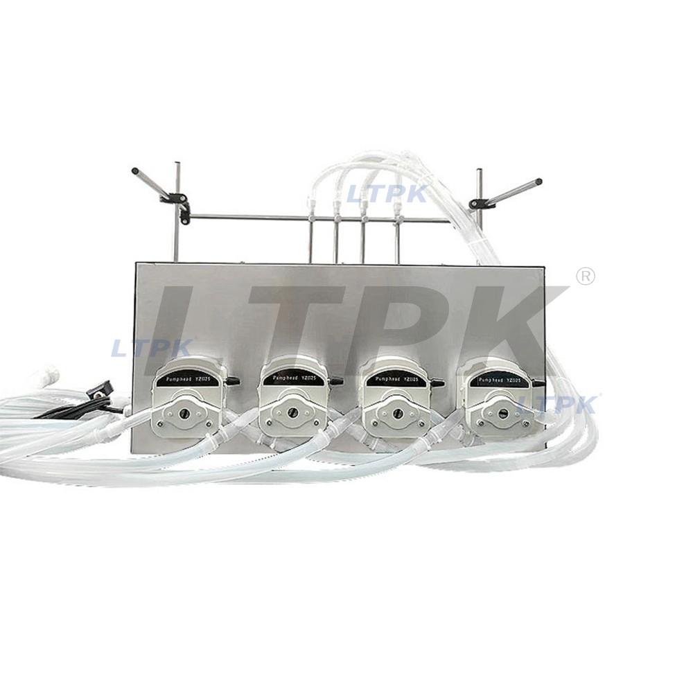 Four head 4L peristaltic pump filling machine