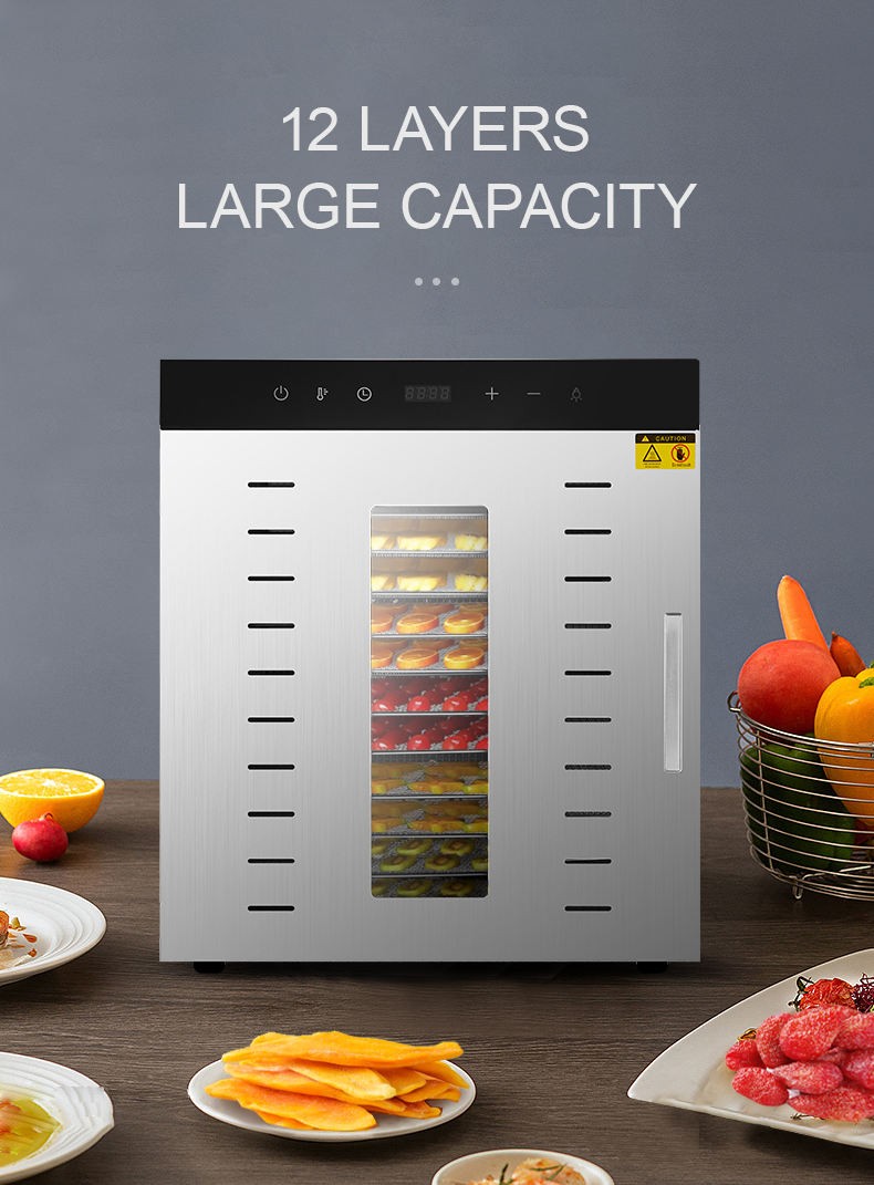 Light Commercial 12 Trays Meat Dryer Food Dehydrator Machine
