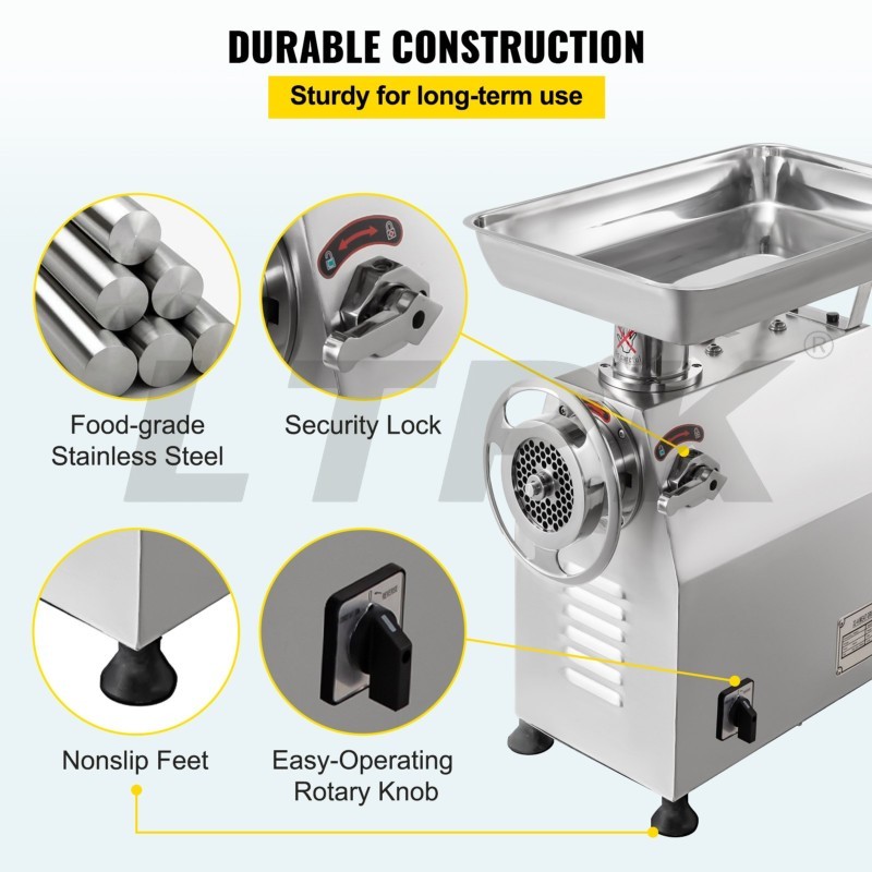 TK-32 Factory Outlet Stainless Steel Commercial Electric Meat Grinder 