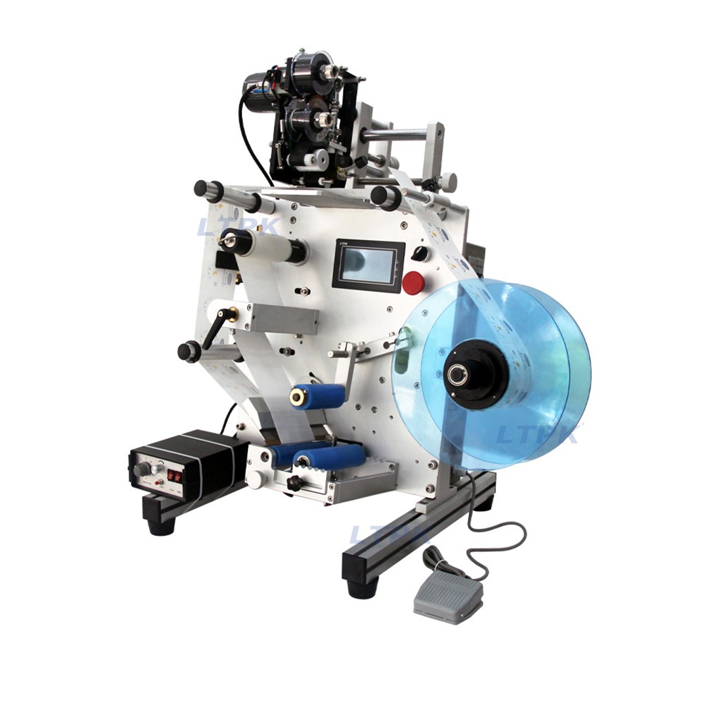 LT-SL130D Semi-auto Round Bottle Labeling Machine