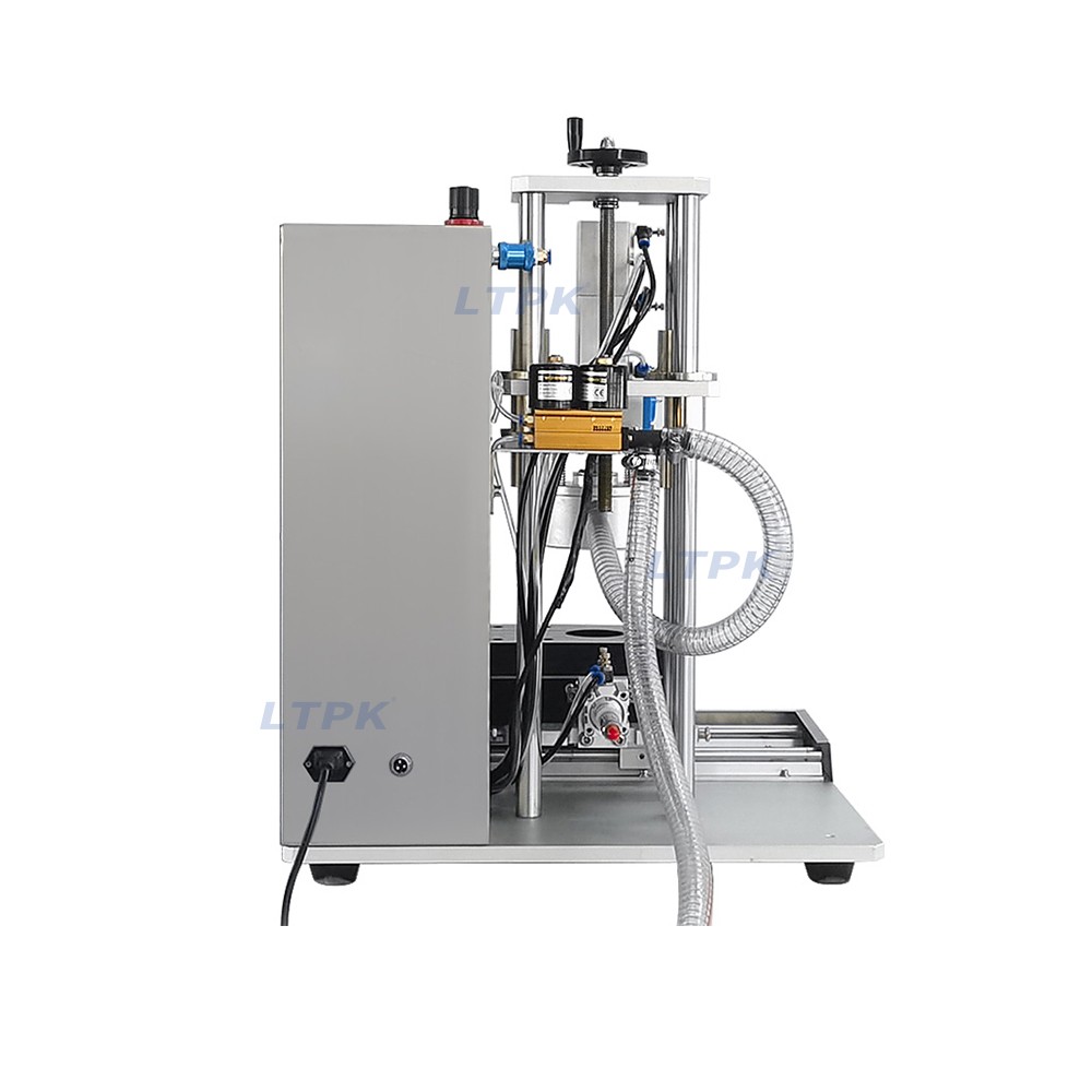 LT-10 Small semi-automatic desktop vacuum capping machine
