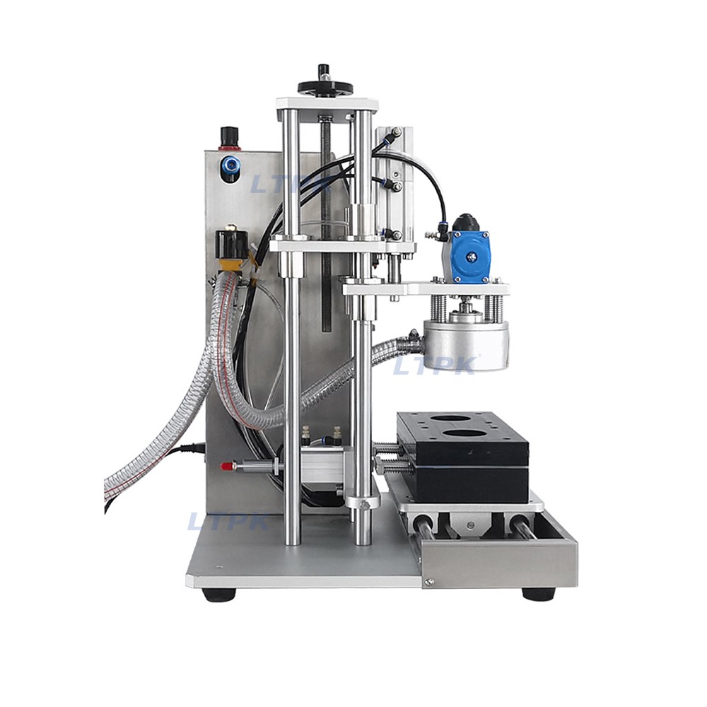 LT-10 Small semi-automatic desktop vacuum capping machine