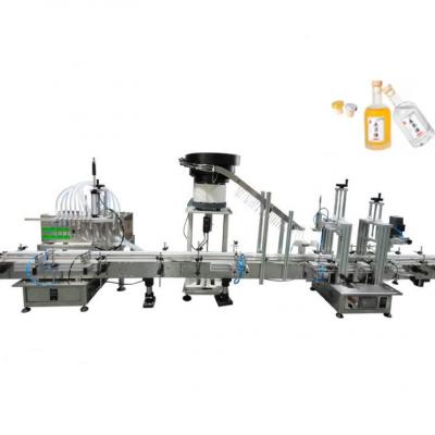 LTPK LT-MFC180 SMALL AUTOMATIC MAGNETIC PUMP LIQUID FILLING CAPPING ROUND BOTTLE MACHINE