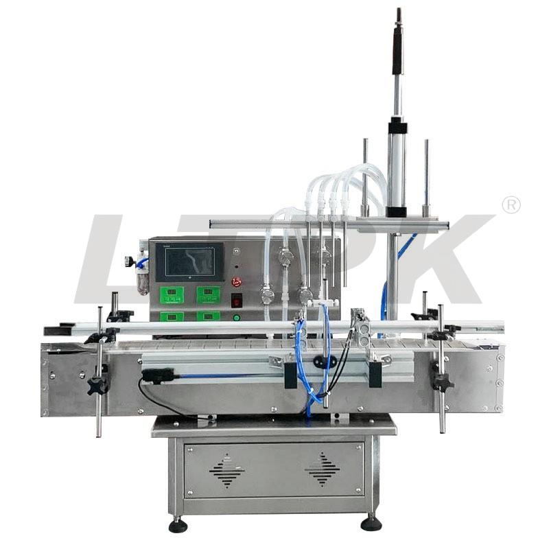 LTPK LT-DAMPFC 4 Diving Nozzles Magnetic Pump Filling Capping Machines Line