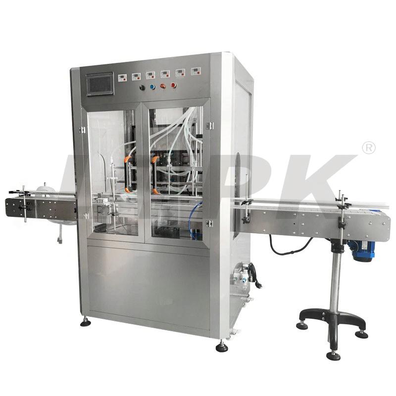 LTPK LT-VTMP80D CUSTOM 6 HEADS MAGNETIC PUMP LIQUID FILLING MACHINE WITH DUST COVER