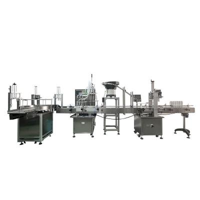 LTPK LT-APL180P3 CUSTOM LIQUID FILLING CAPPING MACHINE WITH VIBRATORY CAP FEEDER