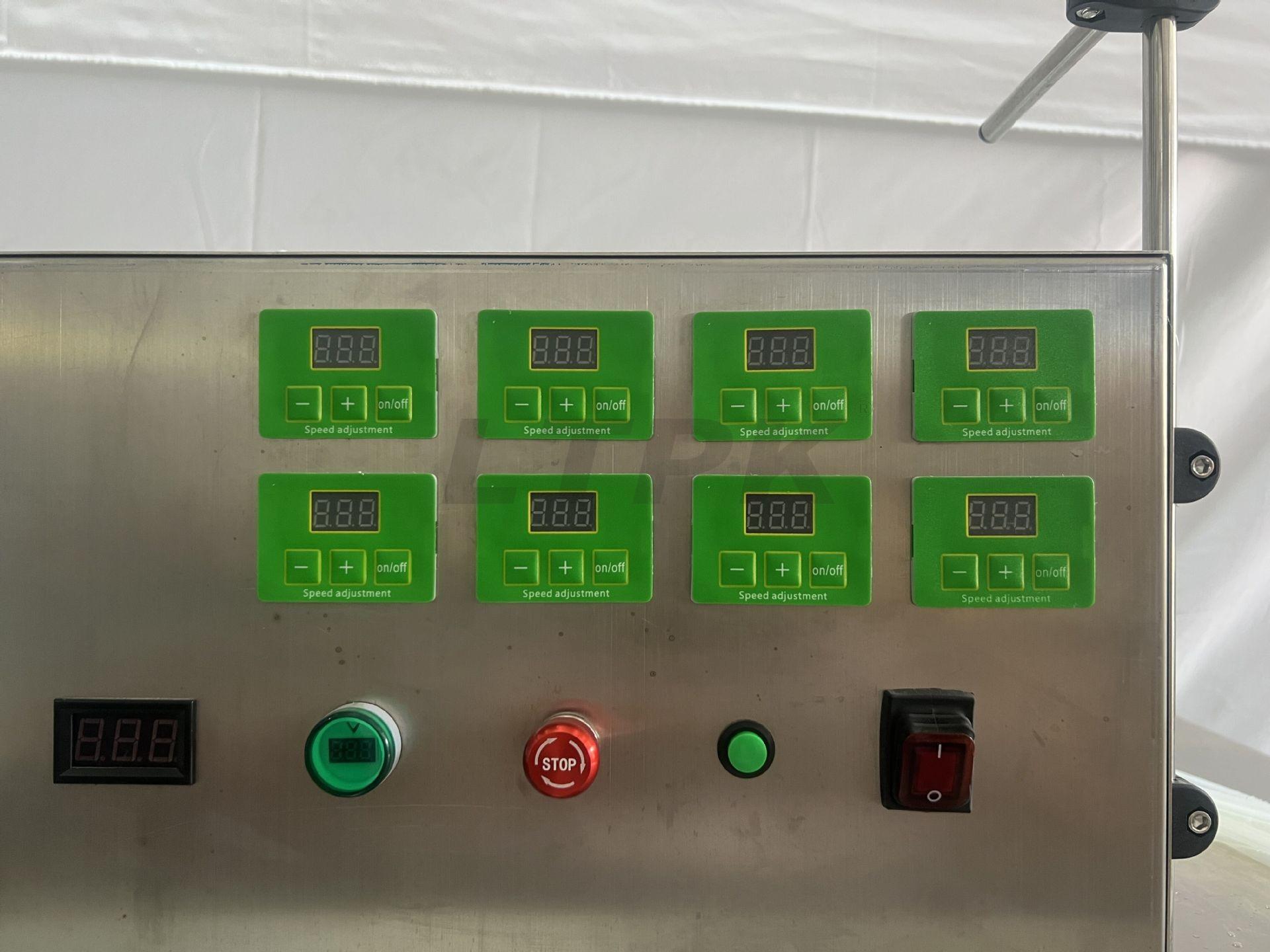 LTPK LT-DPF8 DIGITAL CONTROL 8 NOZZLES DIAPHRAGM PUMP LIQUID FILLING MACHINE