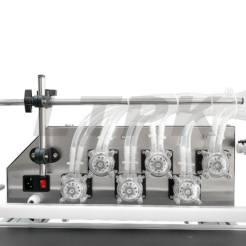 LTPK LT-DTPP6P DESKTOP 6 HEADS PERISTALTIC PUMP LIQUID FILLING MACHINE WITH CONVEYOR