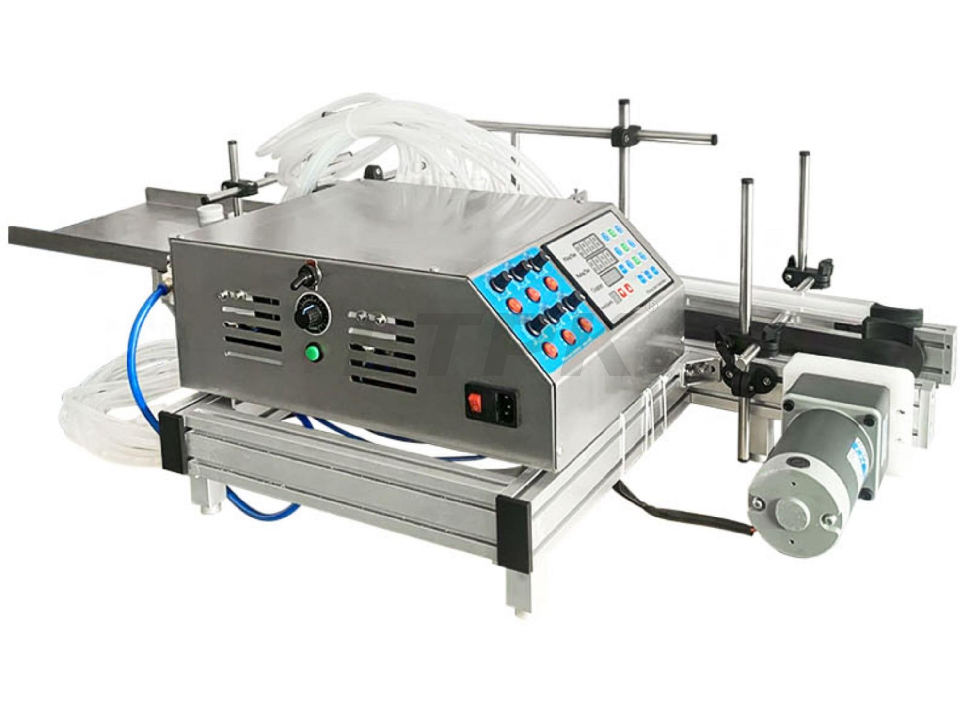 LTPK LT-DTPP6P DESKTOP 6 HEADS PERISTALTIC PUMP LIQUID FILLING MACHINE WITH CONVEYOR