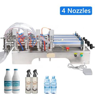 LTPK G4WY 4 HEAD PNEUMATIC LIQUID FILLING MACHINE PISTON FILLER