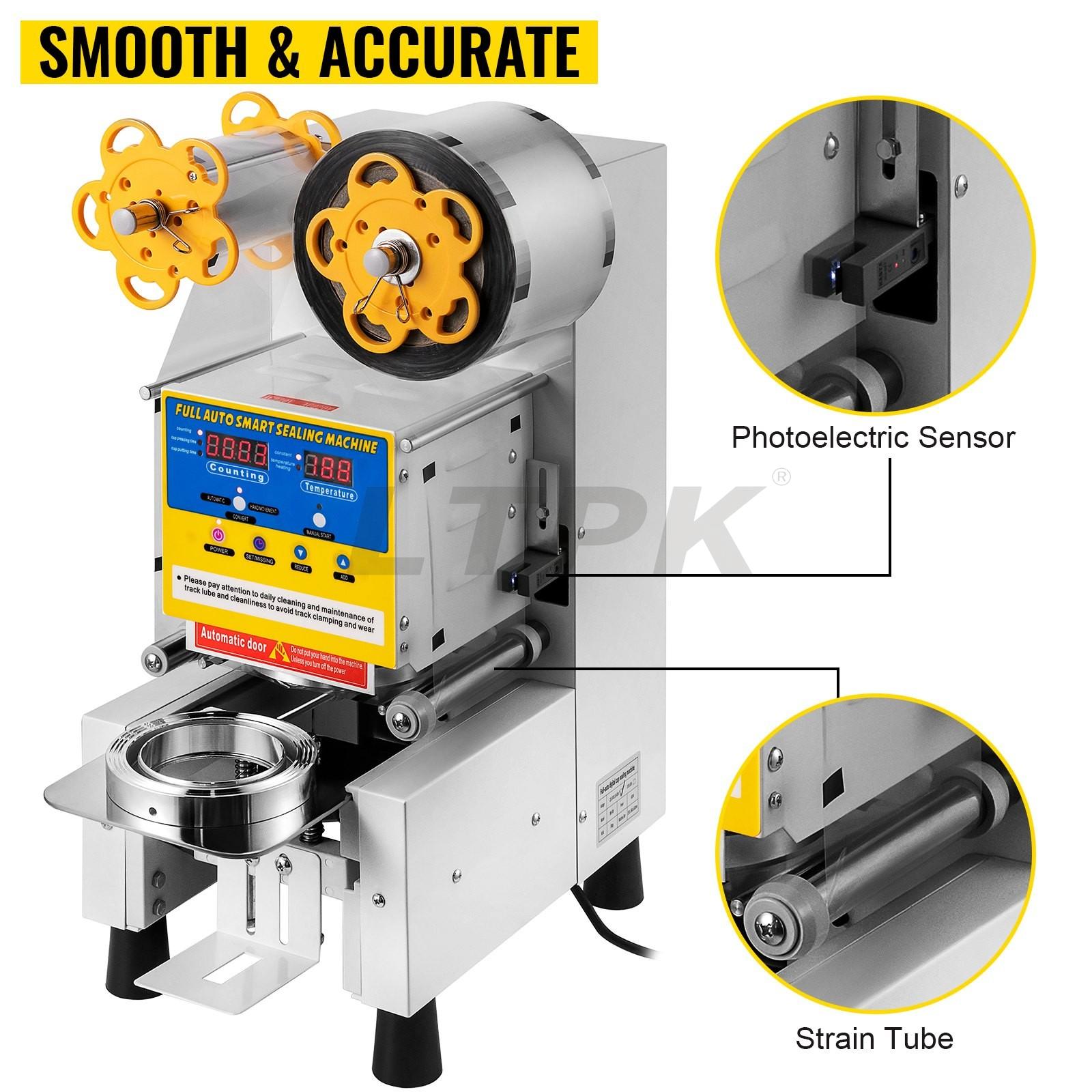 LTPK  Automatic Cup Sealing Machine 90/95 mm Cup Diameter 