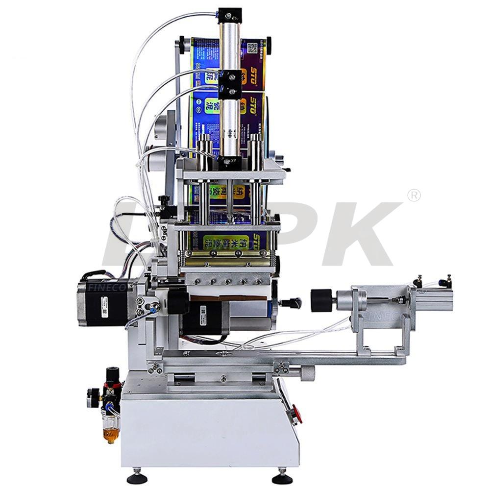 LTPK LT-802 SEMI-AUTOMATIC FLAT BOTTLE LABELING MACHINE WITH DATE CODER