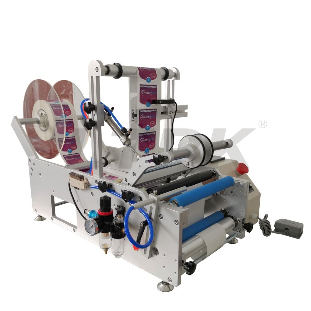 LTPK LT-190 Semi automatic Double Side Round Bottle Labeling Machine 