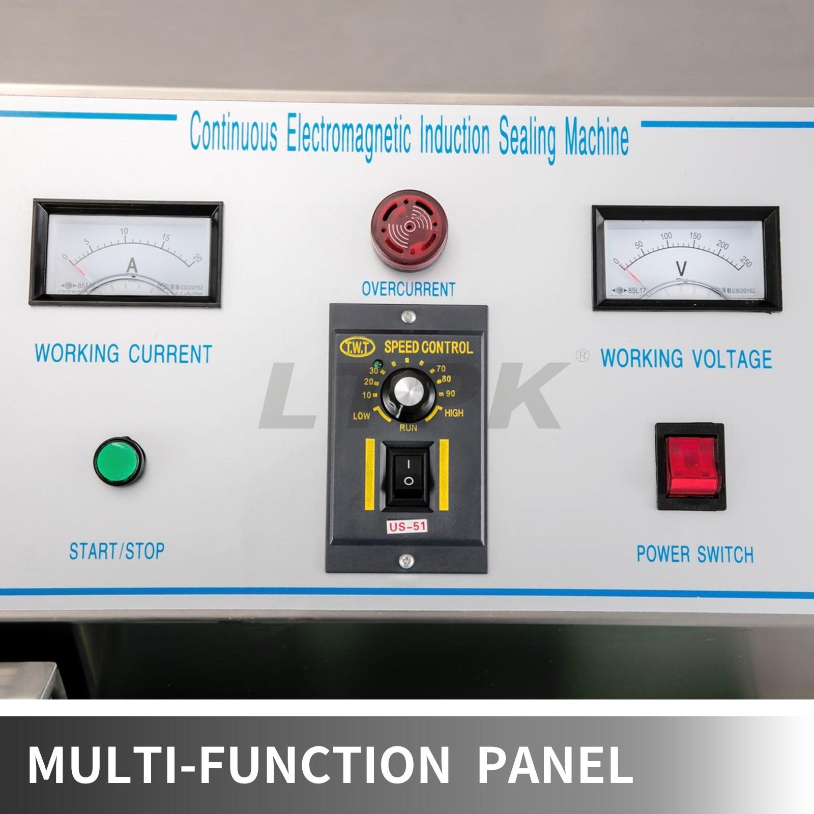 LTPK LX-6000 15-80MM AIR COOLED CONTINUOUS ELECTROMAGNETIC INDUCTION SEALING MACHINE