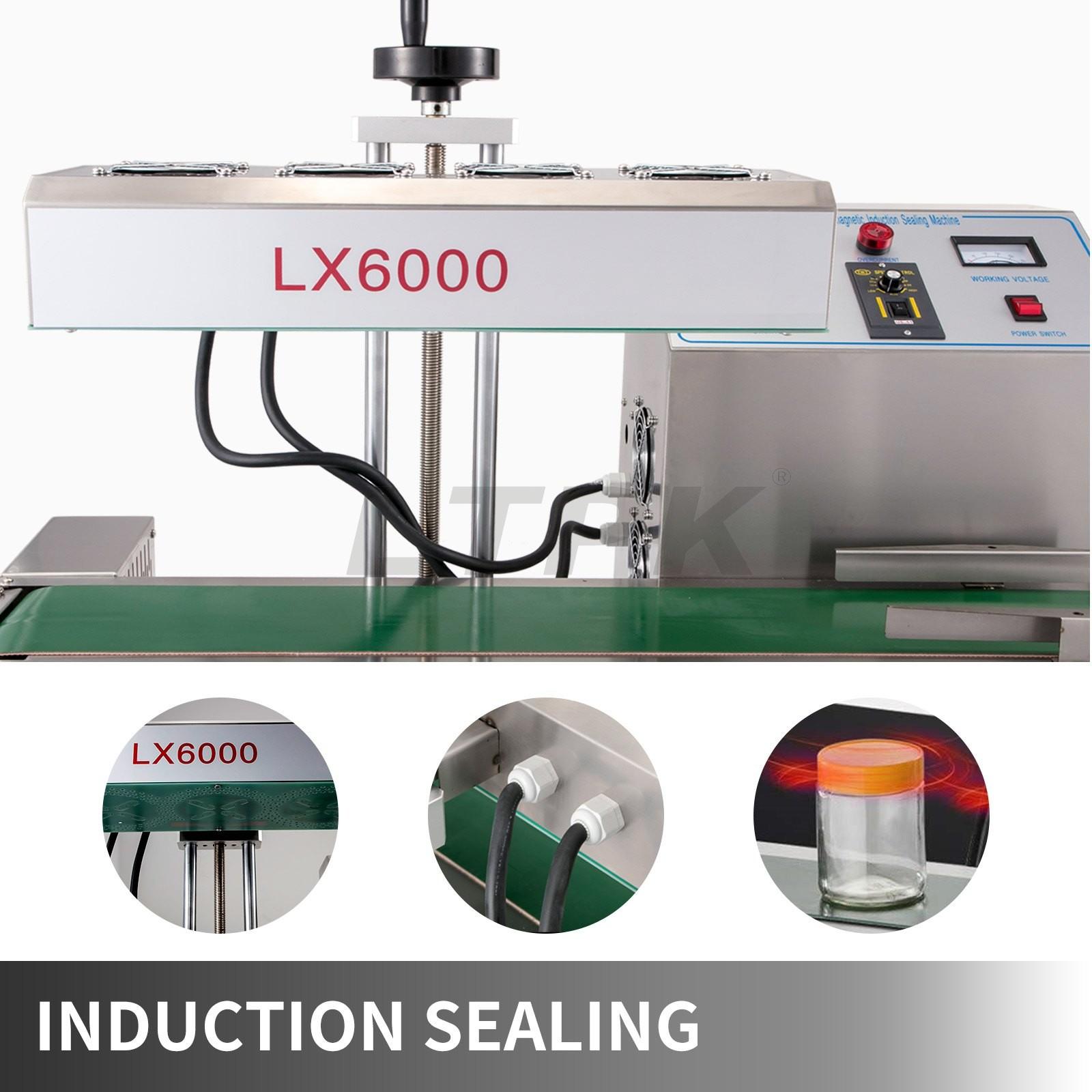 LTPK LX-6000 15-80MM AIR COOLED CONTINUOUS ELECTROMAGNETIC INDUCTION SEALING MACHINE