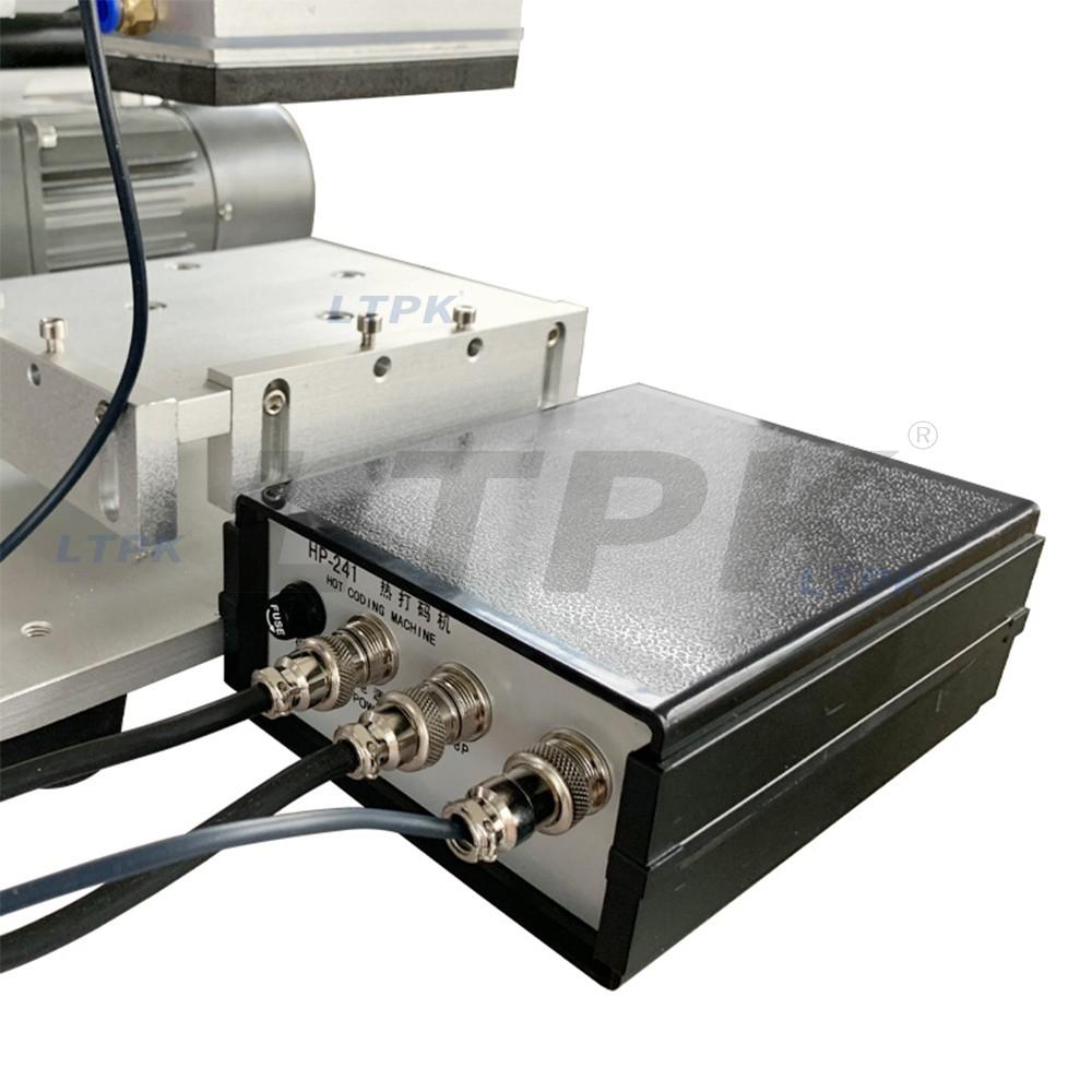 LTPK LT-60D Semi automatic flat surface labeling machine with date coder