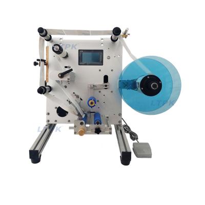 LTPK SL-130 Single Double Side Round Bottle Labeling Machine 
