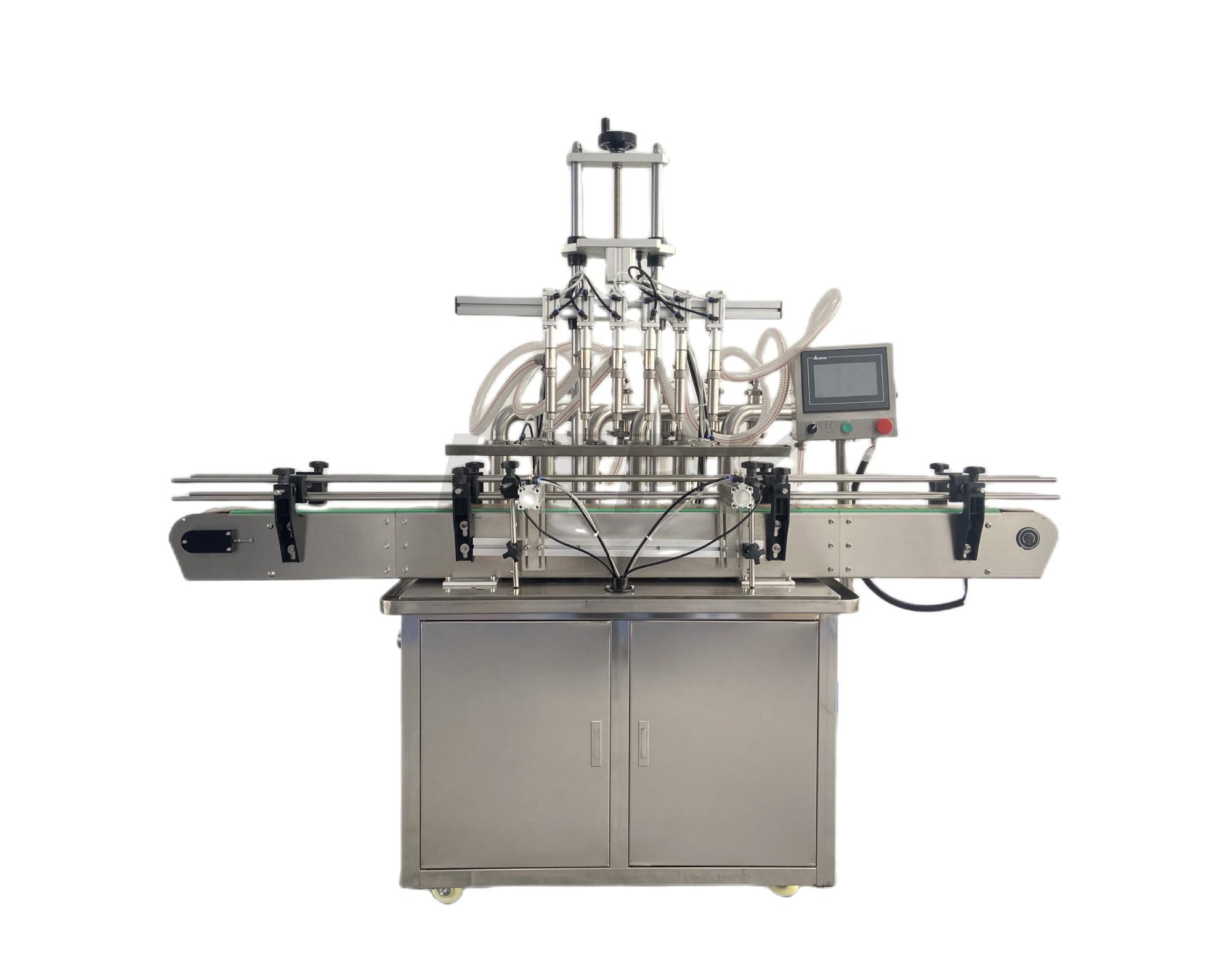 LTPK Round bottle 6 nozzles liquid filling capping and labeling machine