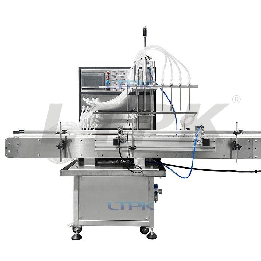 LTPK 8 heads magnetic pump liquid filling and capping machine 