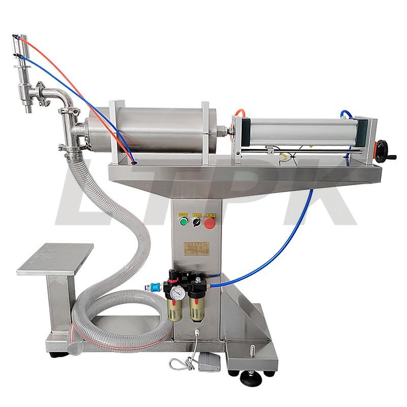 LT-LYF1000 100-1000ML Single Head Pneumatic Semi-automatic Edible Essential Oil Liquid Jar Filling Machine