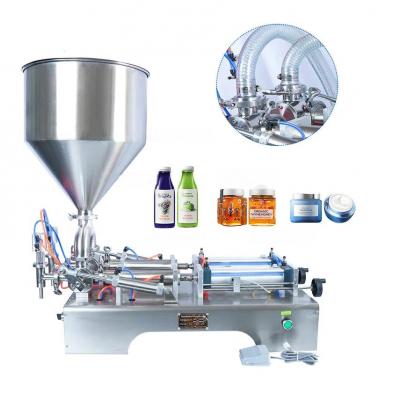 LTPK G2WG Semi automatic 2 nozzles paste filling machine with hopper 