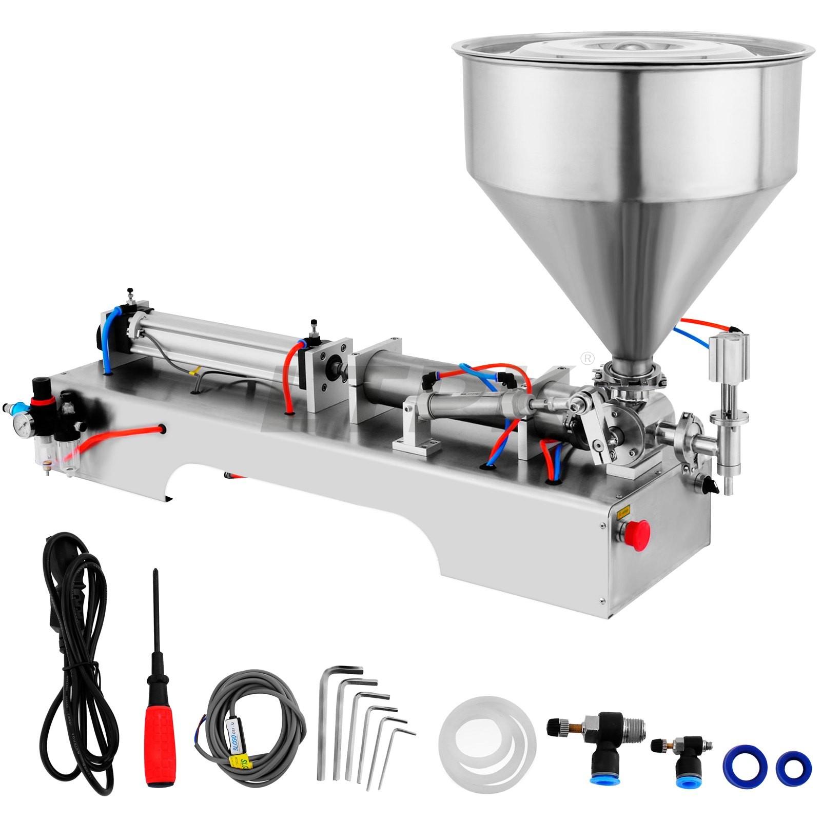 LTPK 50-500ML Horizontal Cream Filling Machine with 30L Hopper